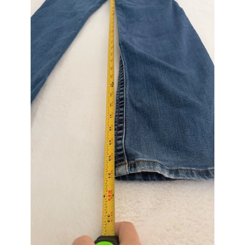 Wrangler Willow Mid Rise Straight Leg Jeans‎ Medium Wash Blue Denim Womens 30x31